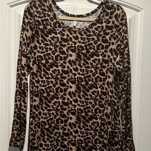 Stretch Leopard Casual Swing Dress XL